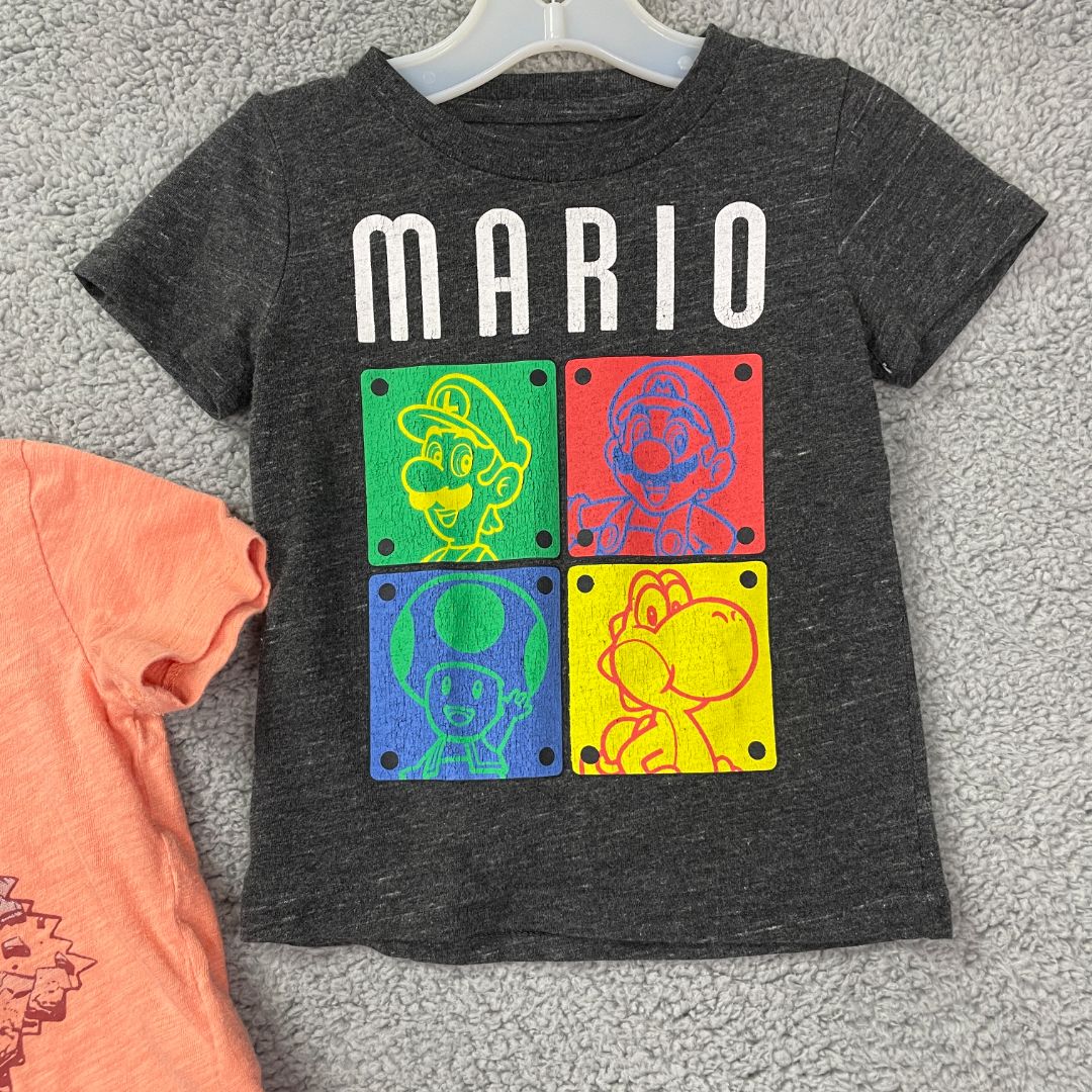 Super Mario, Gap Multi T-shirt, Set of 2, 2