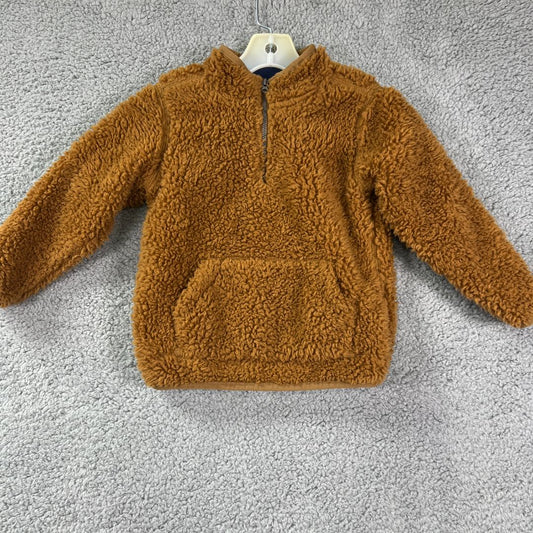 Carter's Brown and Blue Quater Zippered Sweater, 3