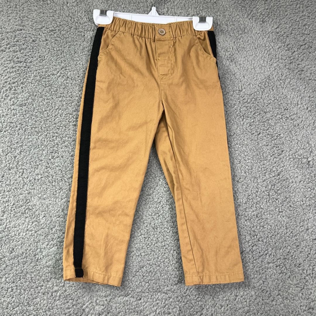 No Brand Khaki, Black Khaki Slim Fit Pants, 3