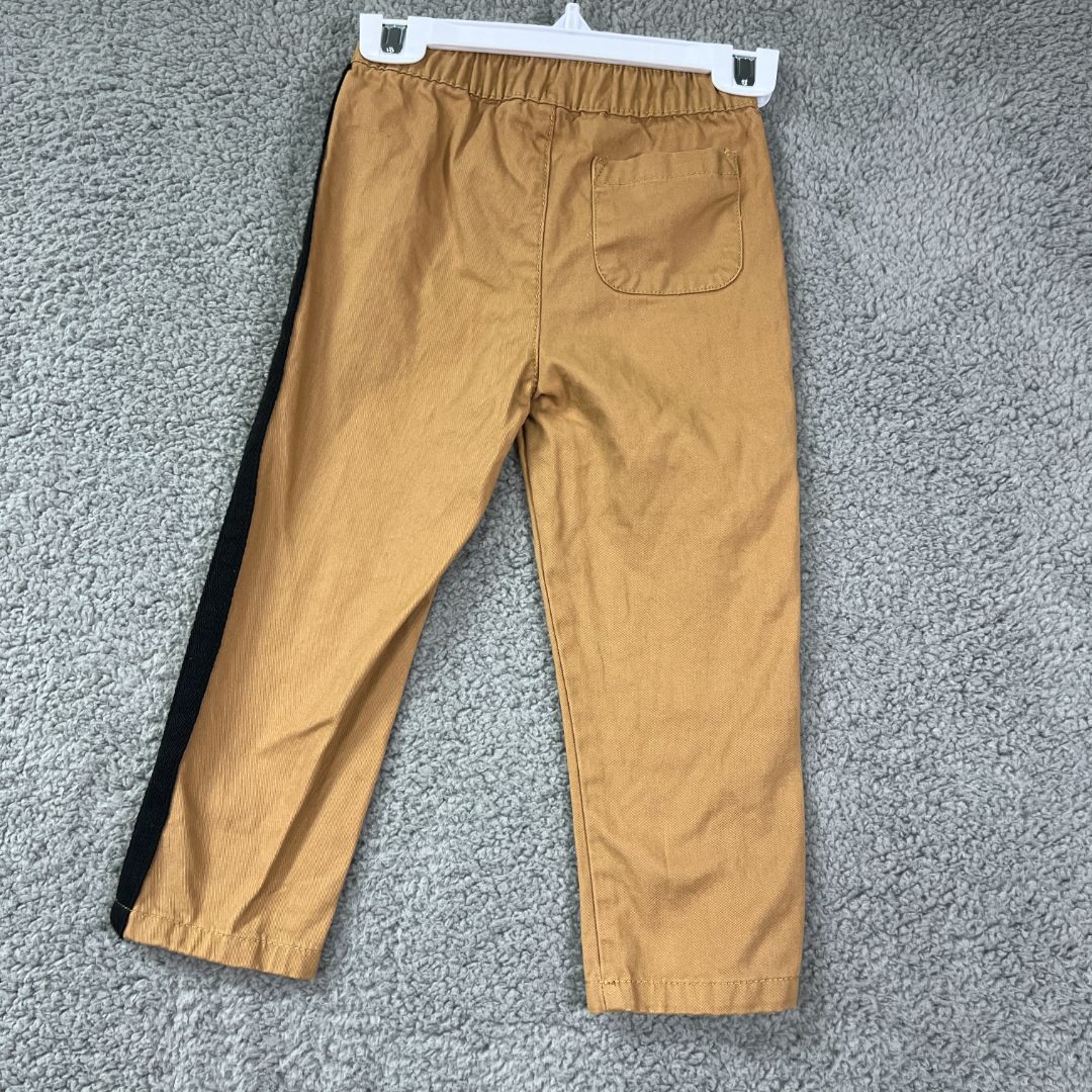 No Brand Khaki, Black Khaki Slim Fit Pants, 3