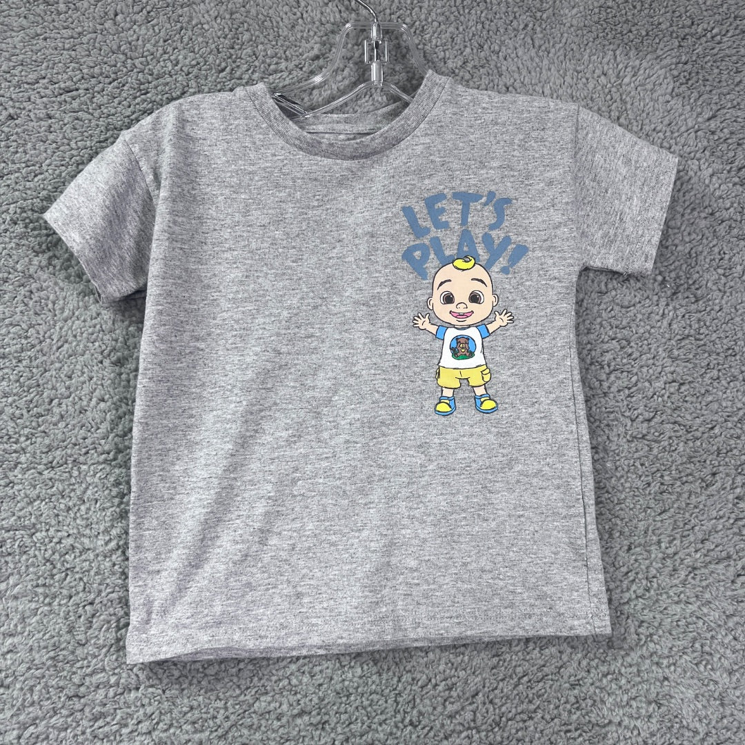 Cocomelon Grey with Print Short Sleeve T-Shirt, 3