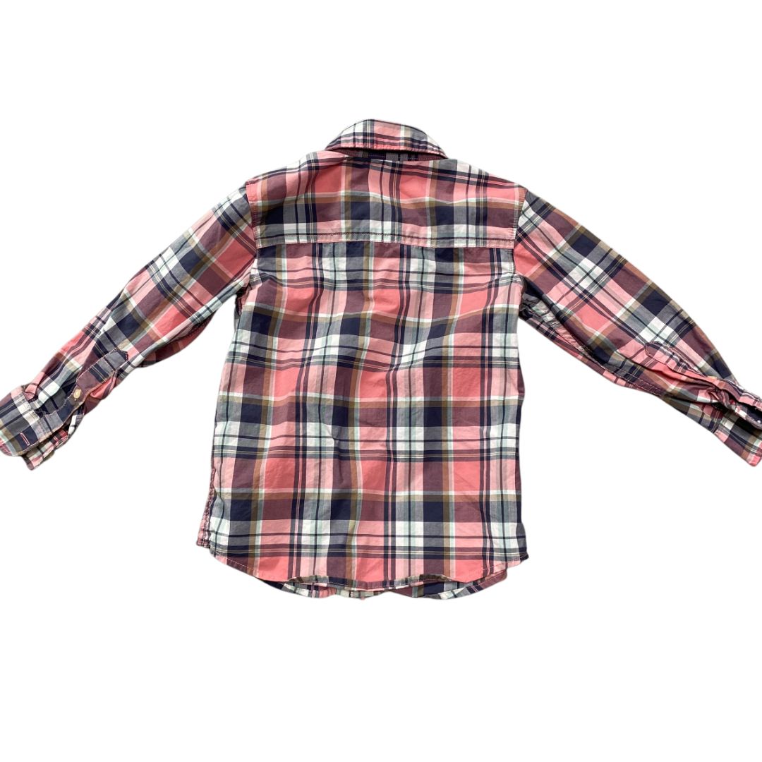 Carter Pink Plaid Button Down Shirt, 4