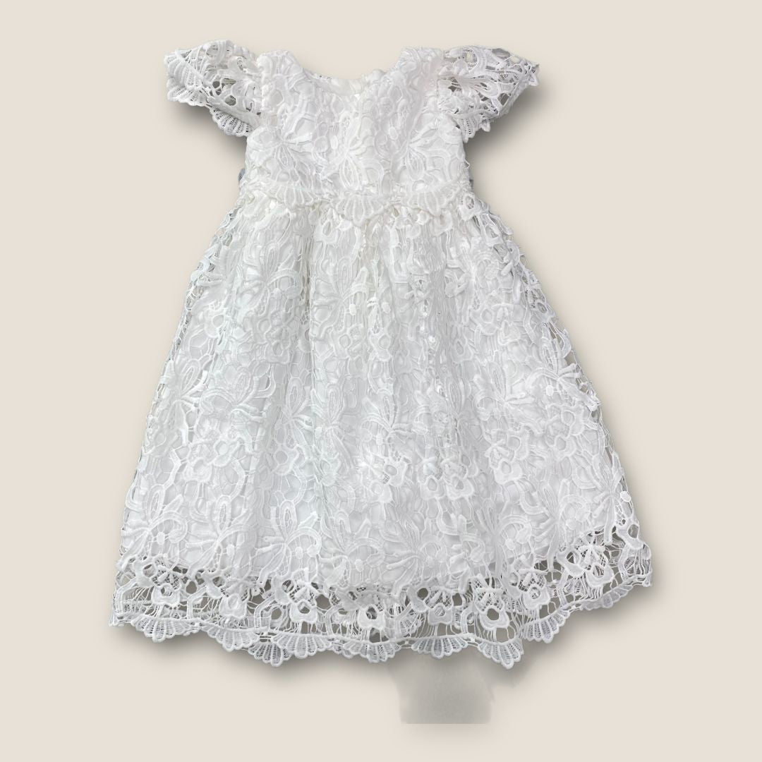 Dip White White eyelet Sweater, 12mo