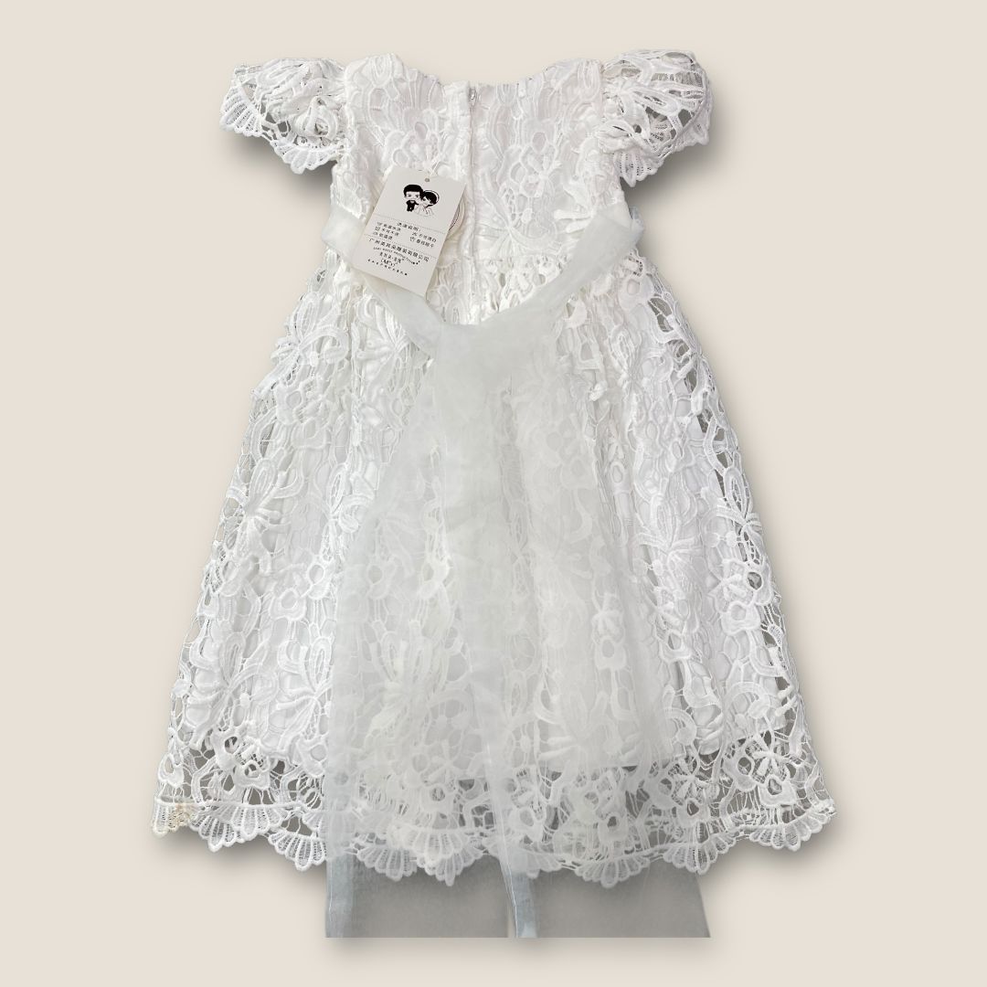 Dip White White eyelet Sweater, 12mo