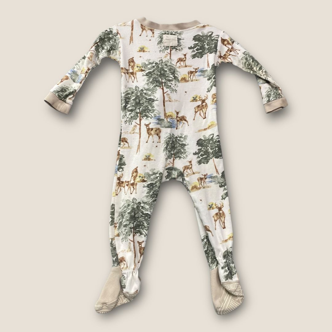 Burts Bees White Burts Bees Forest Scene PJs, 12m