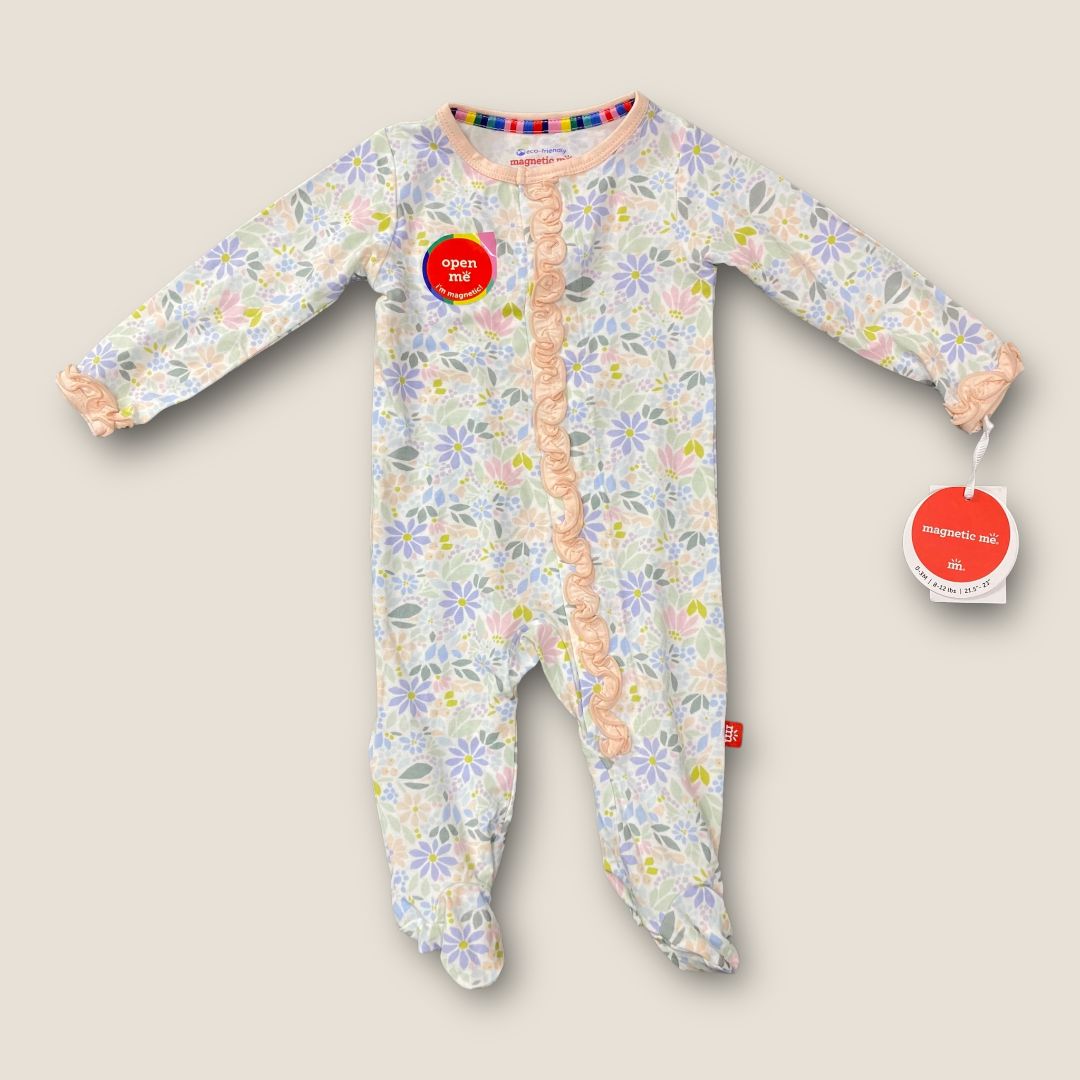 Magnetic Me Flower Print New with Tags Magnetic Pjs, 0-3mo