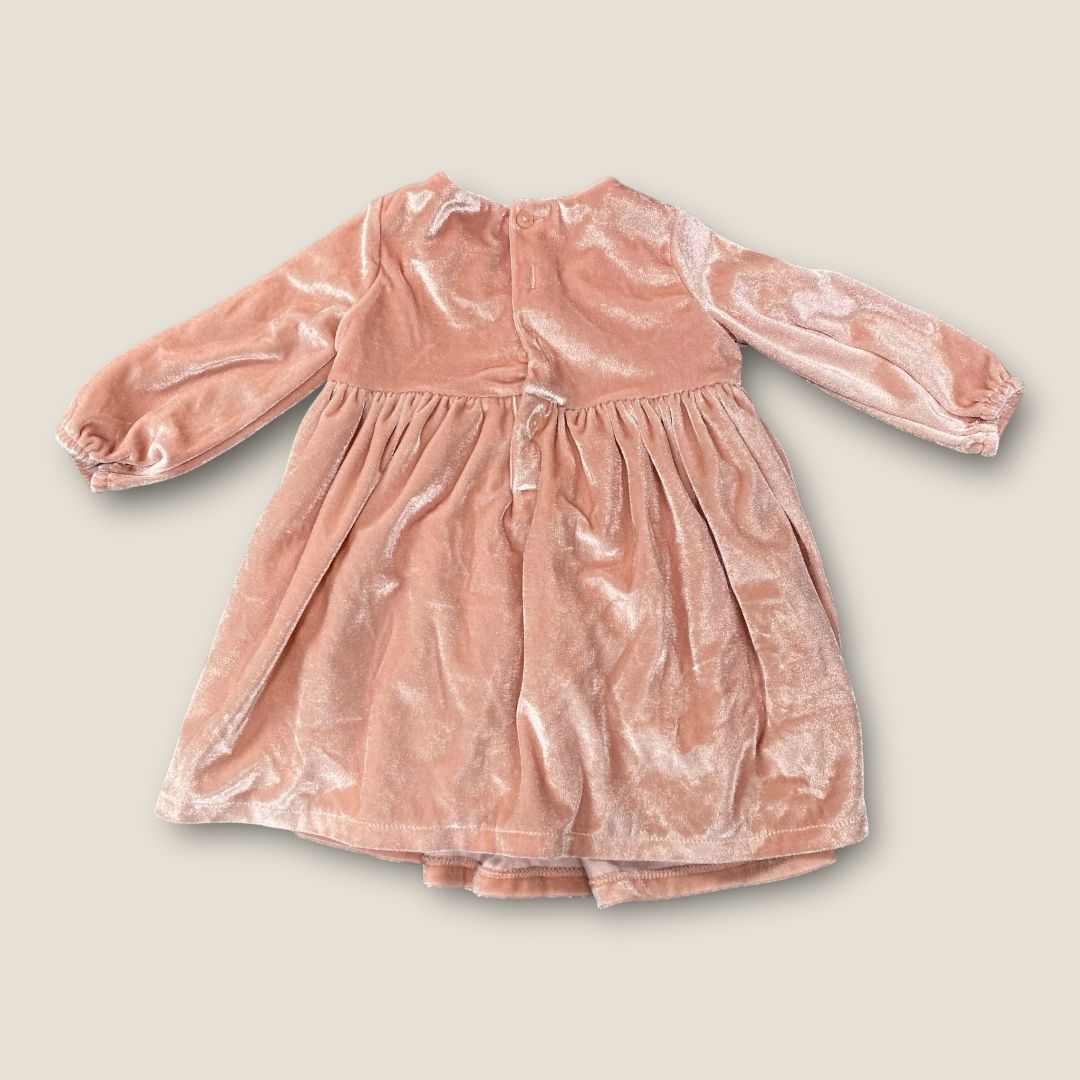 Carter Pink Pink Velvet Dress, 12m