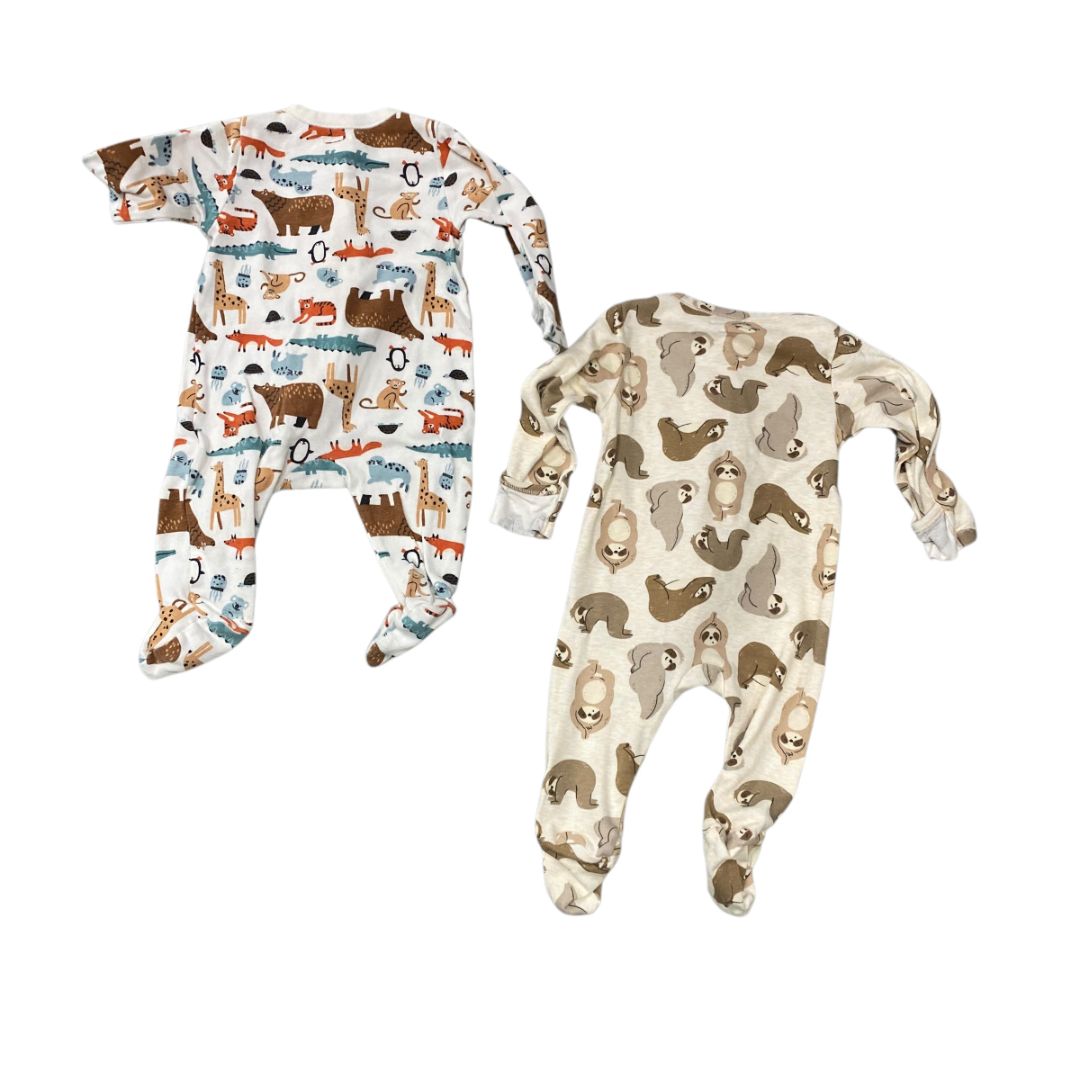 Old NAvy Browns 2 pack Pjs, 3m