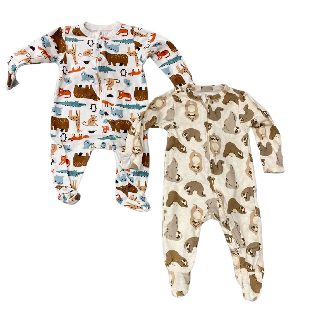 Old NAvy Browns 2 pack Pjs, 3m