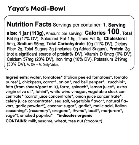 Yaya's Medi-Bowl - Single Jar