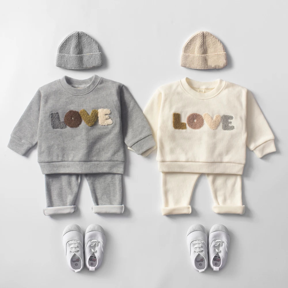 Baby Clothes Sets Infant Spring Autumn Kids Outfits Baby Hoodie Sweatshirt Suit Children Cotton Tops + Pants Baby Clothing Set