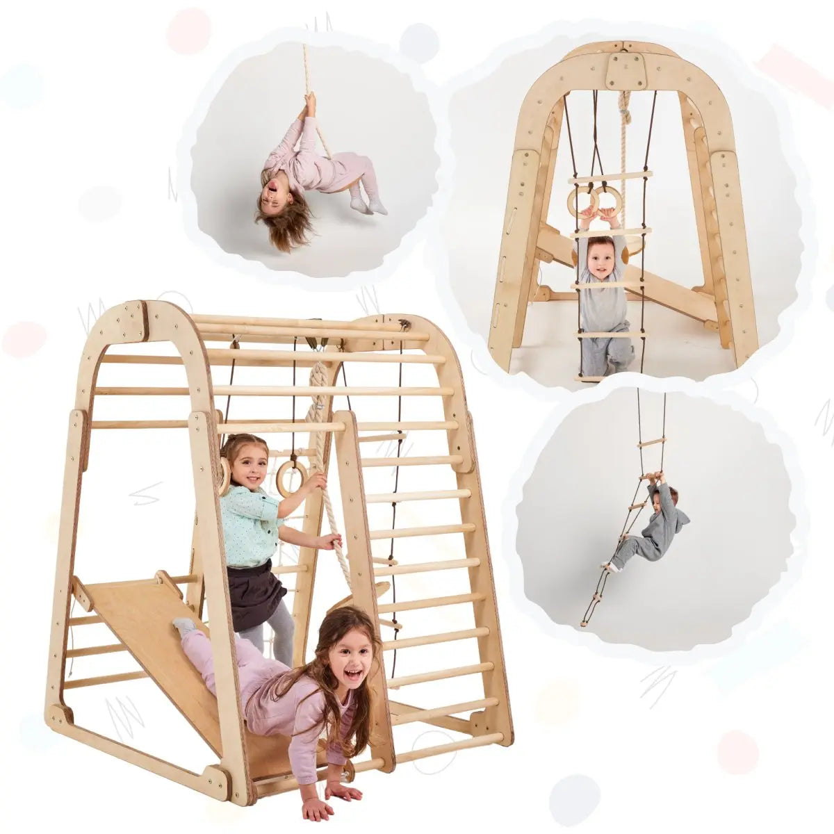 6in1 Playground + Swings Set + Slide Board