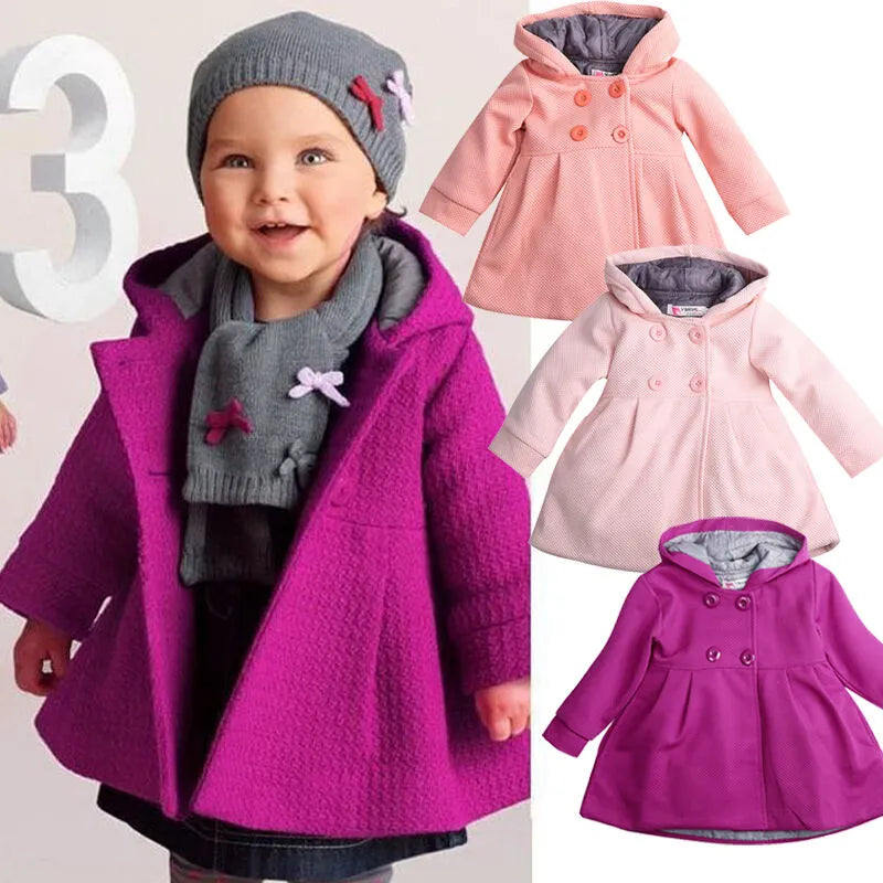 0-36m Baby Girls Coats Autumn Winter Kid Girls Clothes