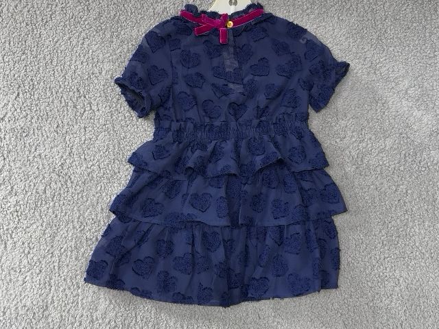 Genuine Kids Dark Blue Dark Blue Ruffle DRess, 2