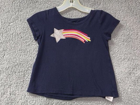 Baby Gap Dark blue Blue Tee with Rainbow, 3