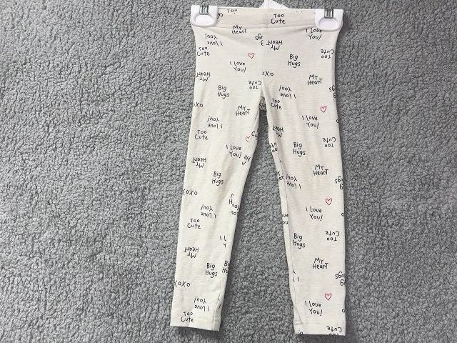 Carter Pink Tan "I love You" Leggings, 3