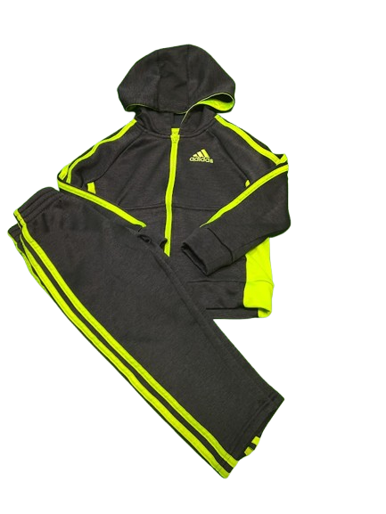 Adidas Jacket/Pants Black/LightGreen