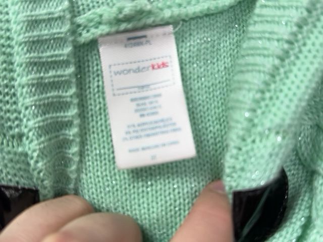 Wonder Nation Teal Minty Green Sweater, 3