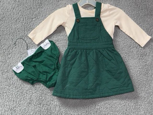 Art Class Green and White 3pc Green and White Dress, 3