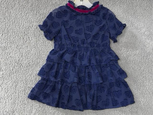 Genuine Kids Dark Blue Dark Blue Ruffle DRess, 2