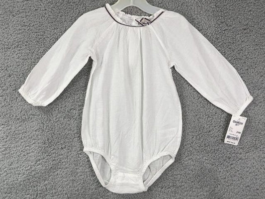 *NEW WITH TAGS Osh Kosh B'Gosh white 1 pc Top