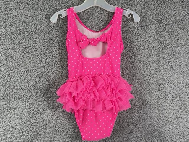 Circo Pink with Polka Dots  Girls 1 pc Swimsuit, 2