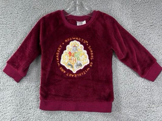 Harry Potter Burgundy Hogwarts Fuzzy Crewneck