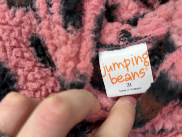 jumping Beans Pink Pink leopard Print hoodie, 3