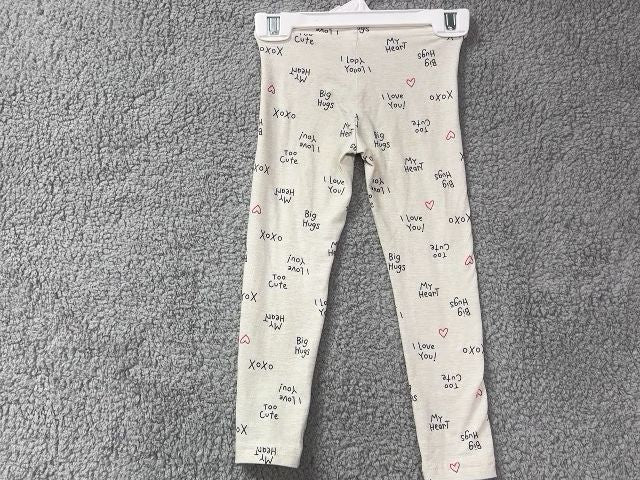 Carter Pink Tan "I love You" Leggings, 3